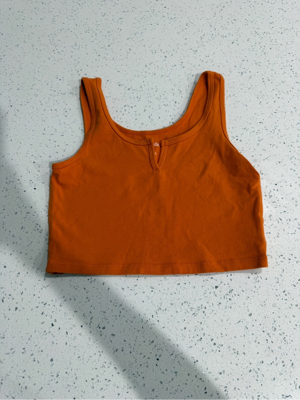 wild fable Rust Orange Scoop Crop Tank
